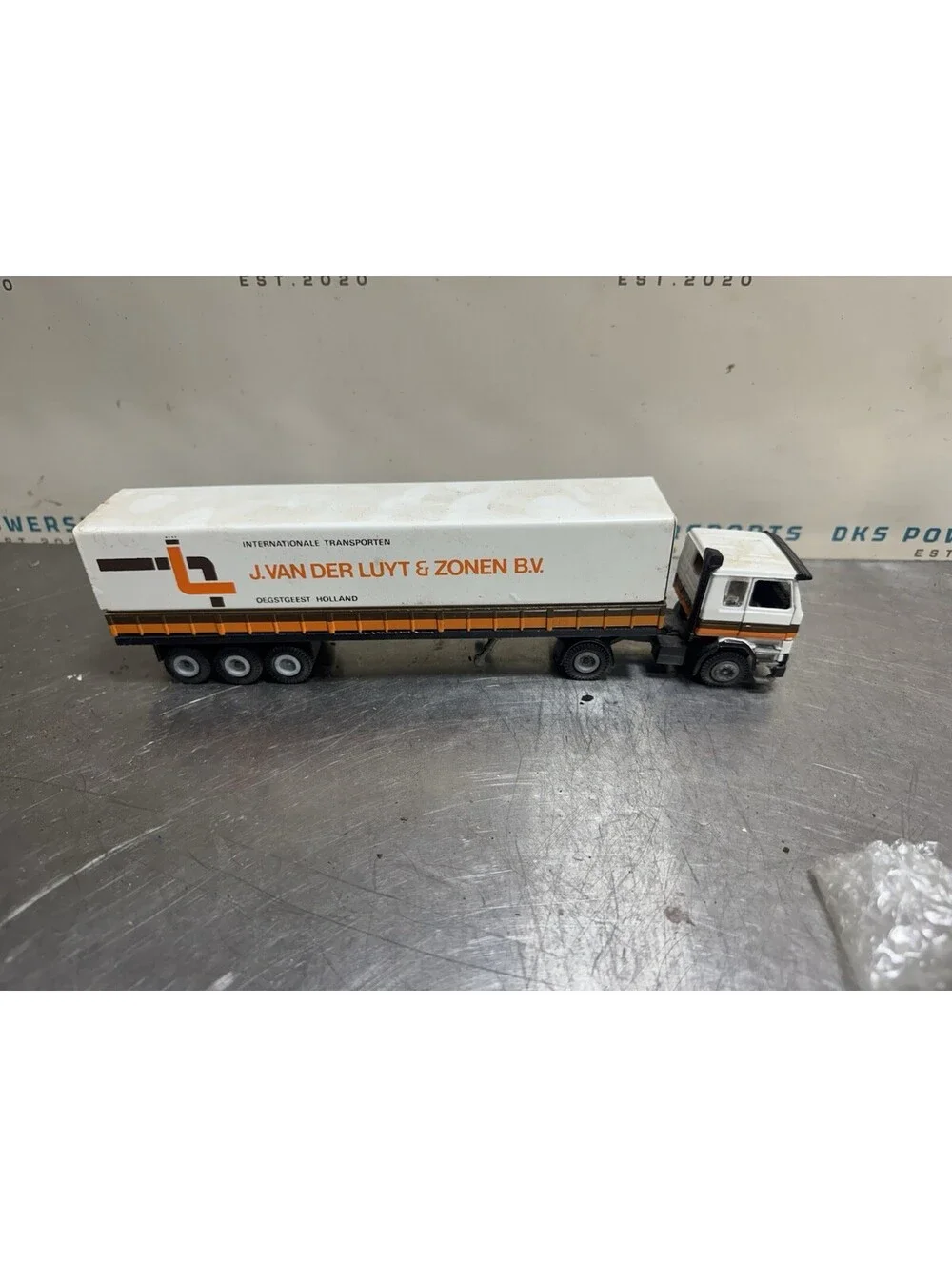 Scania 142H Truck & Trailer J. Van Der Luyt & Zonen - Tekno 1:50 in Box *62600